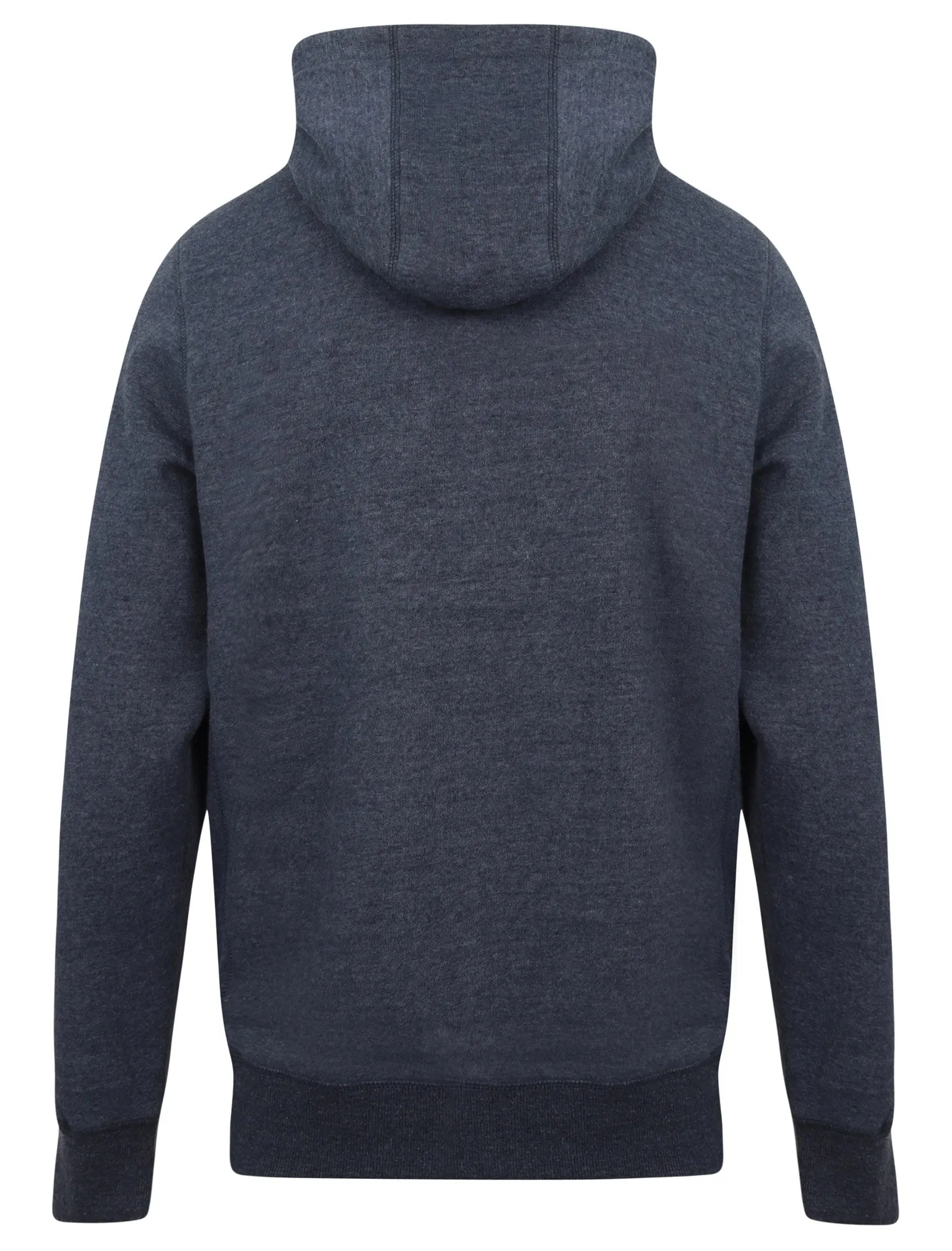 Lockwood Brush Back Fleece Pullover Hoodie In Mood Indigo Marl - Tokyo Laundry