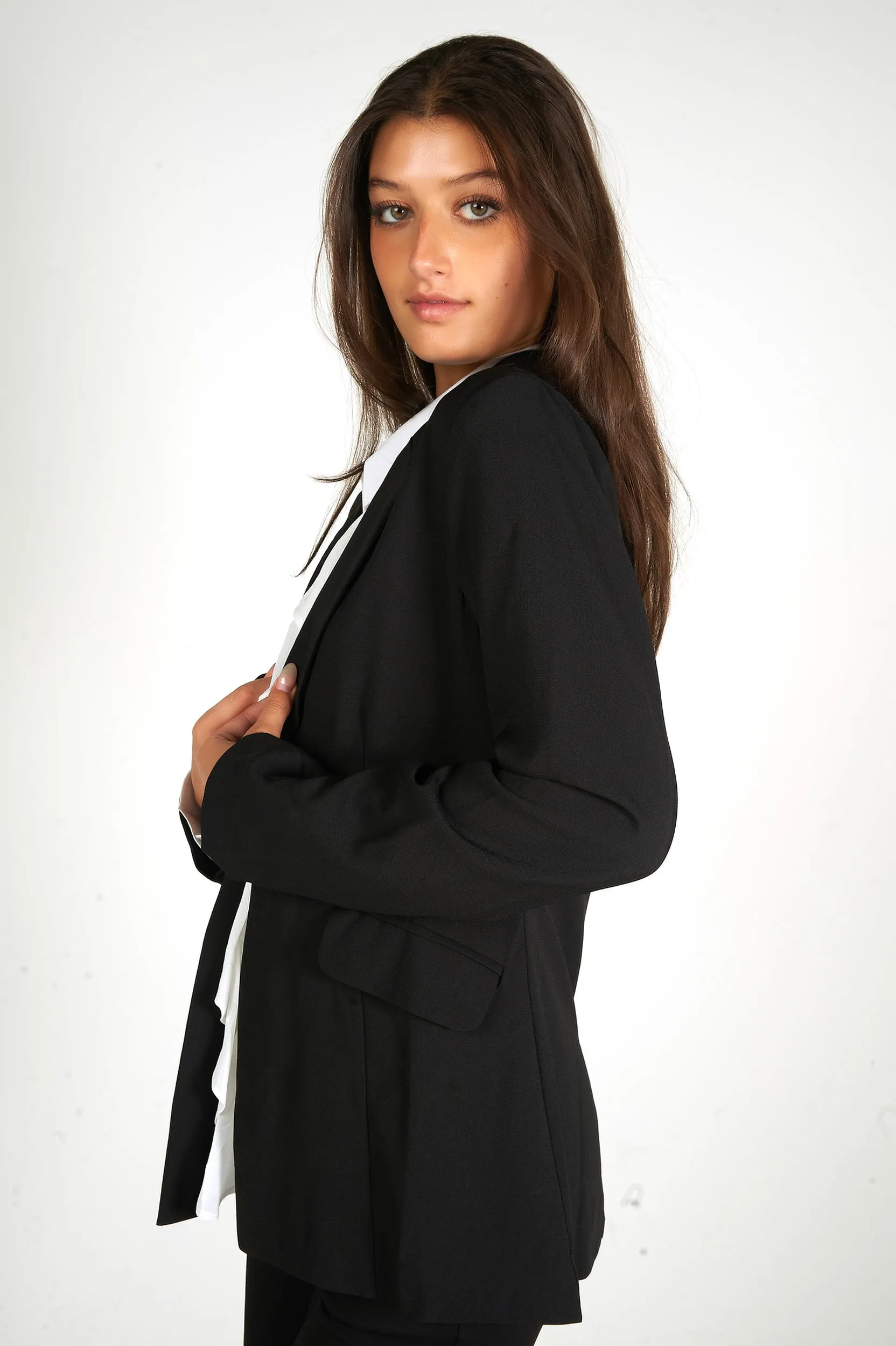 Long blazer à manches longues - H30362-TW159 - (E-A9)