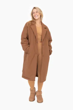 Longline Insulated Cocoa Coat