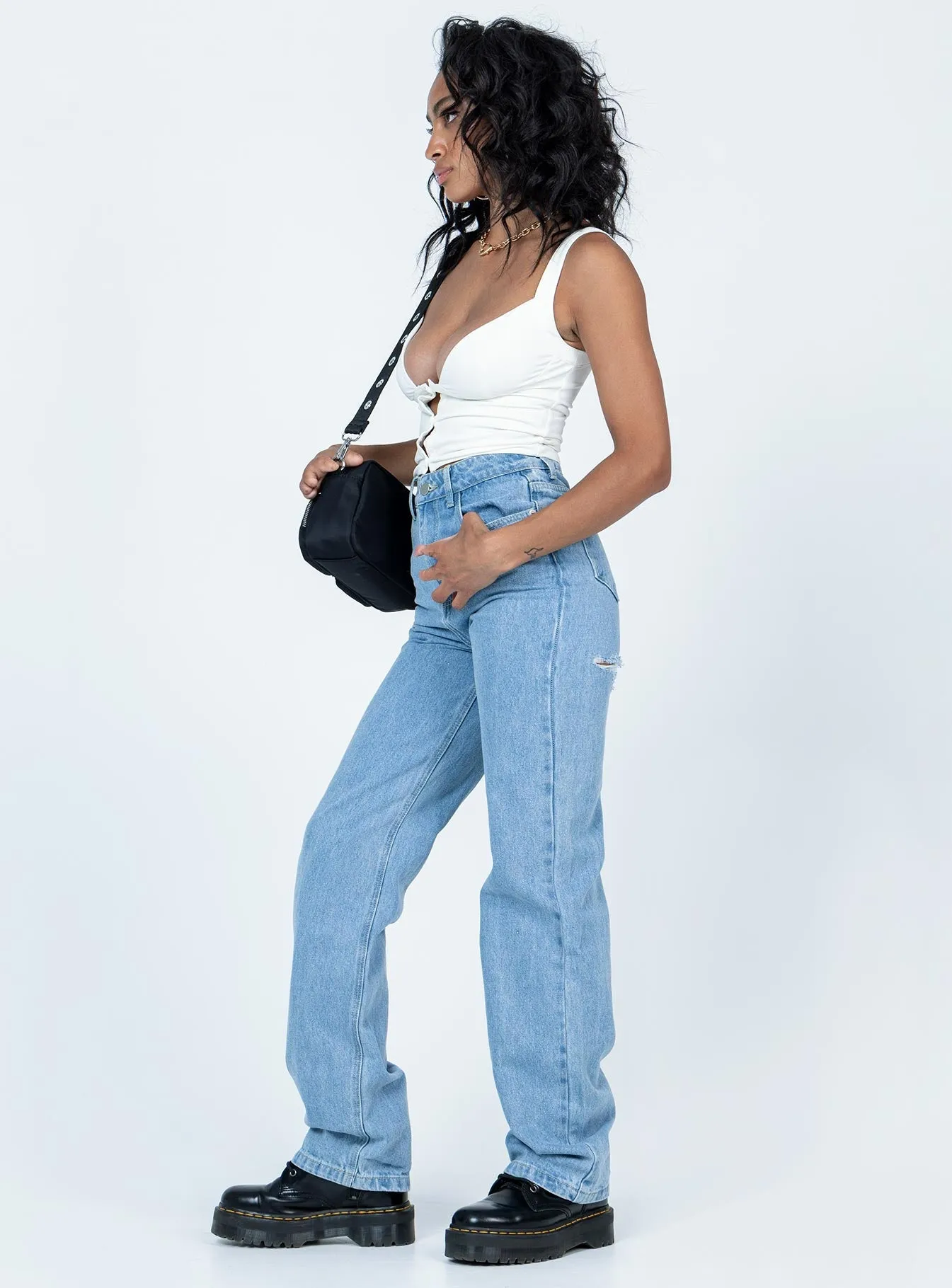 Marian Mid Rise Jeans Denim