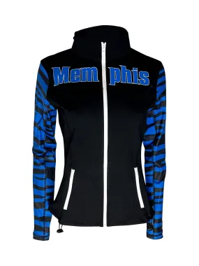 Memphis Tigers Women's Full Zip Up Yoga Track Jacket