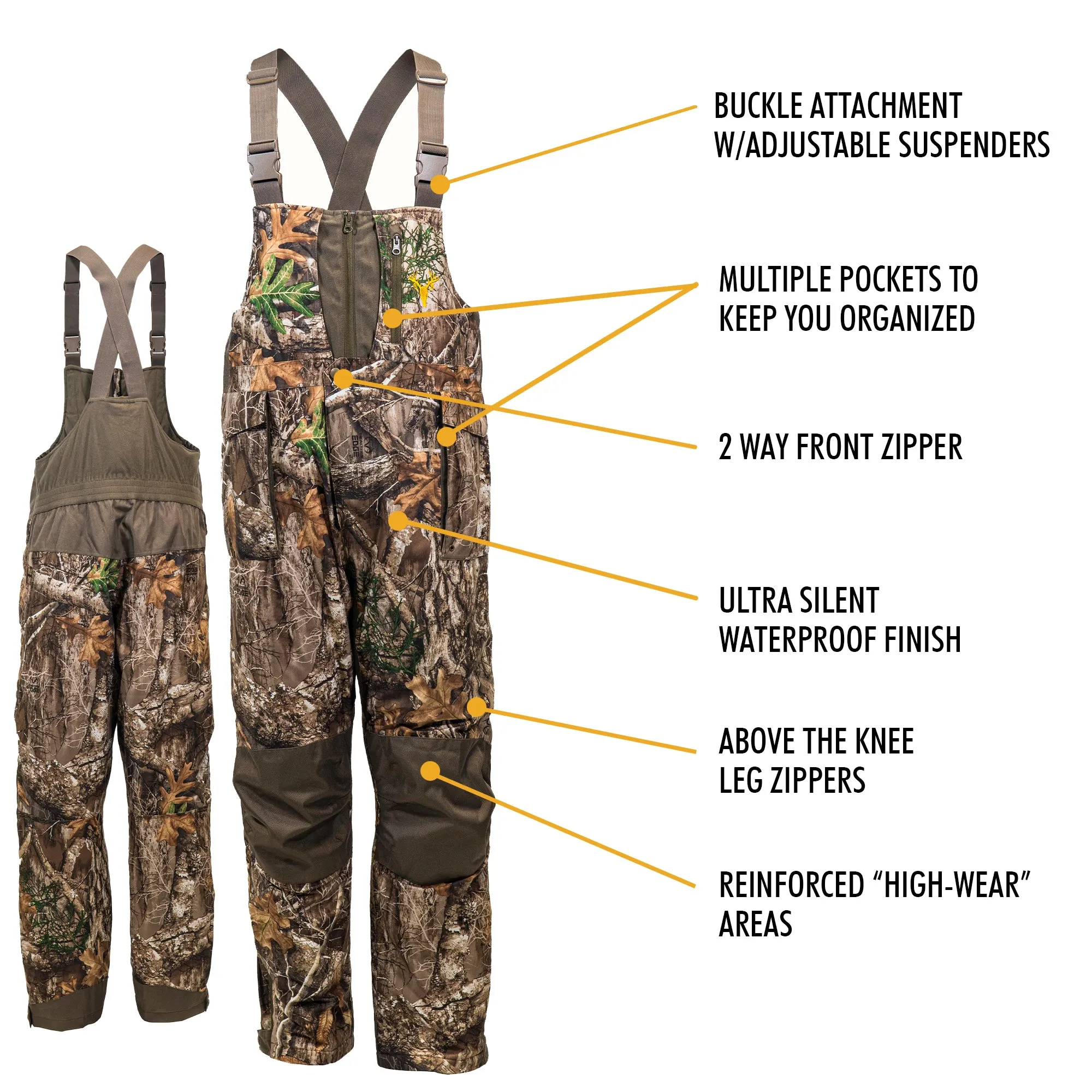 Men's Elite Insulated Camo Hunting Bib