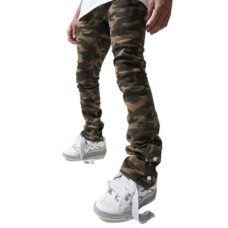 Men's "Element" Camo Stacked Jeans