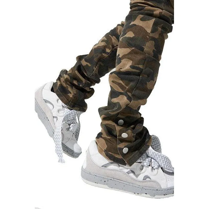 Men's "Element" Camo Stacked Jeans