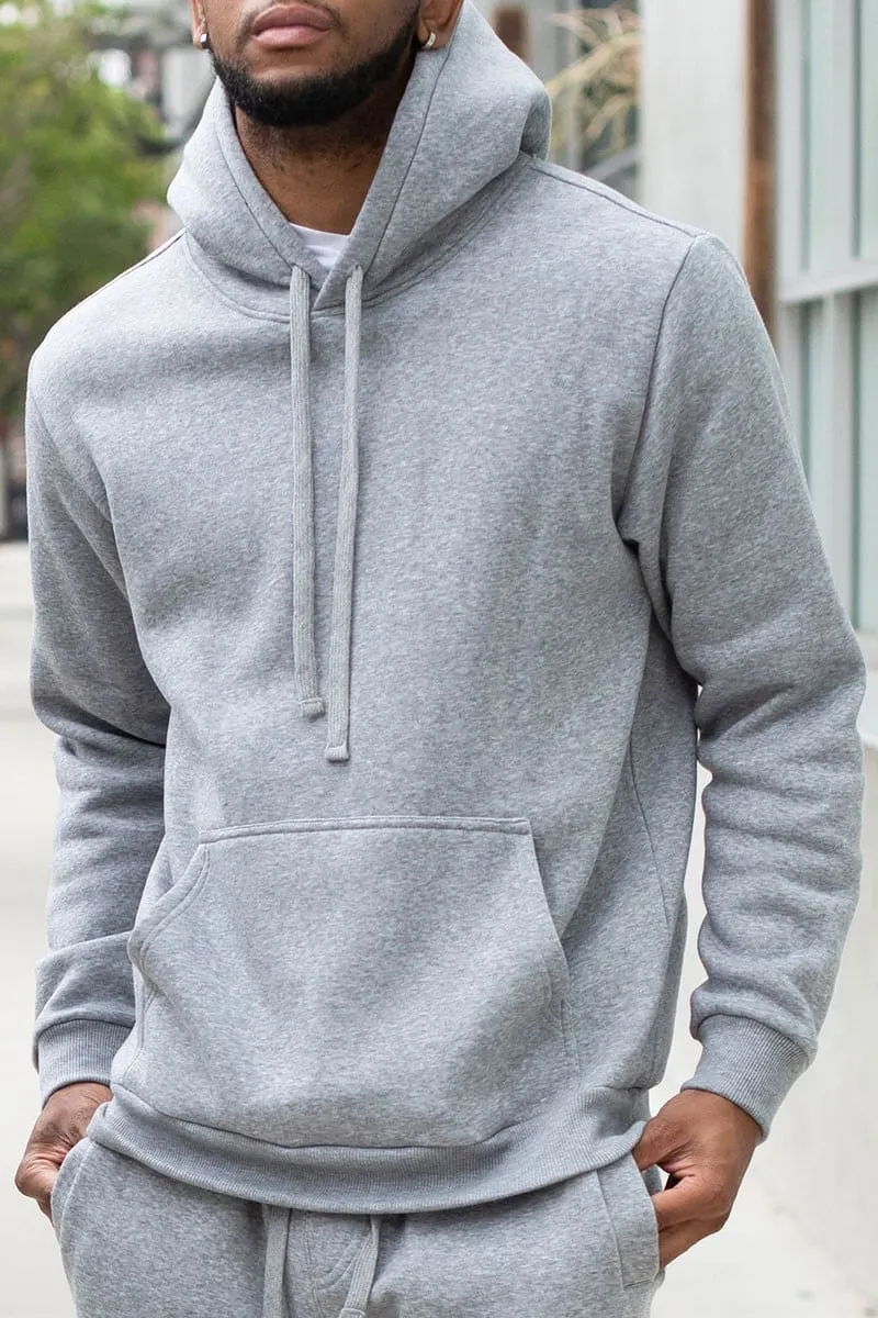 Men's Solid Color Fleece pullover