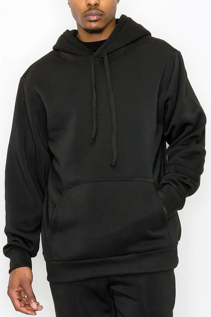 Men's Solid Color Fleece pullover