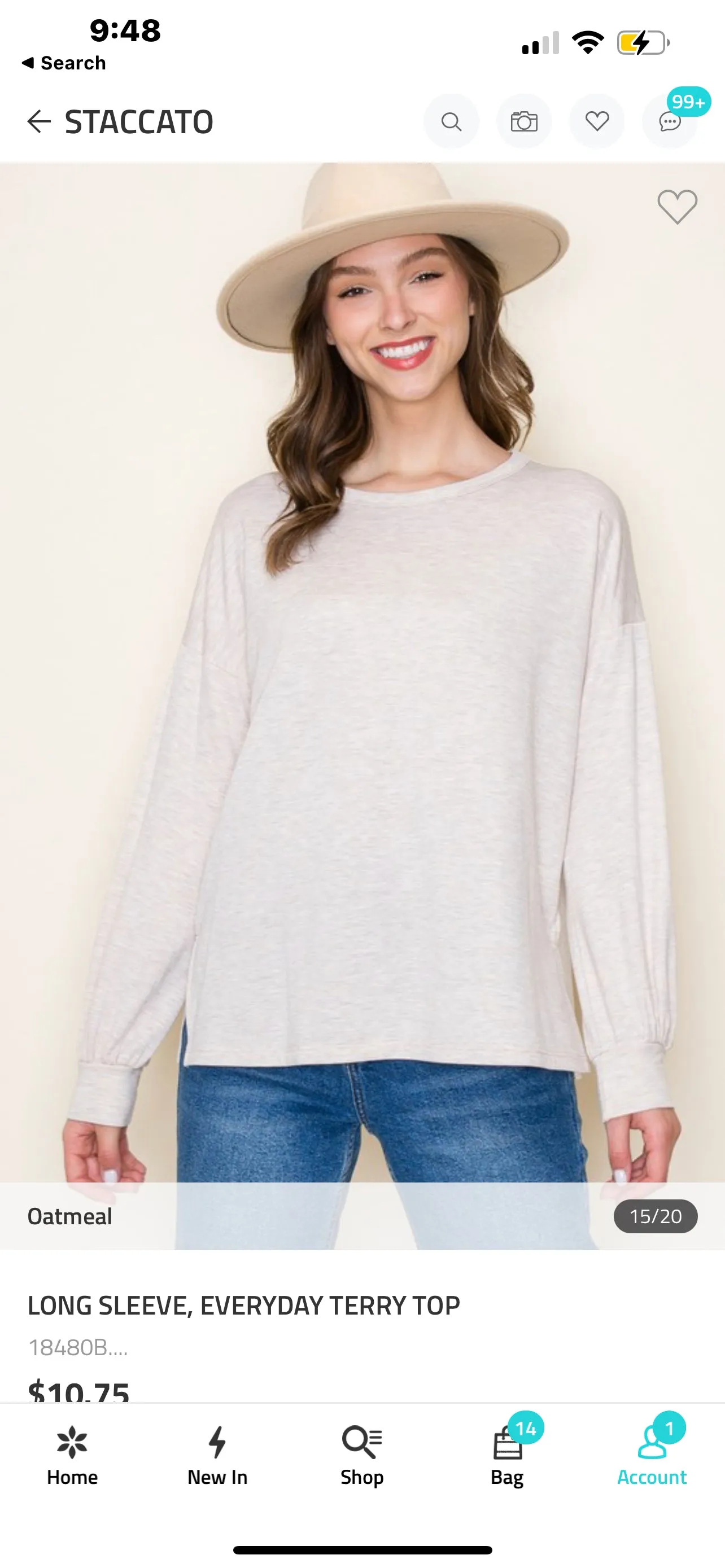 Mexico Oatmeal Knit Top