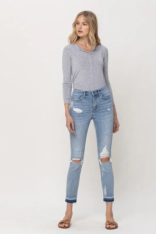 MID RISE CROP SKINNY