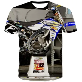 Motocross T-shirt Men motorcycle T-shirts Graphic Offroad Tshirt Anime