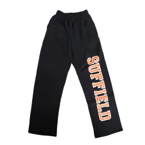 MV Sport Open Bottom Black sweatpants