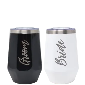 MyBevi 12 oz. Napa Tumbler - Bride and Groom Bundle