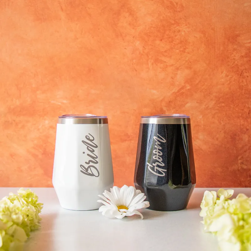 MyBevi 12 oz. Napa Tumbler - Bride and Groom Bundle