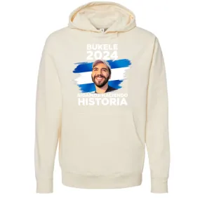 Nayib Bukele President 2024 Reelection Beige Hoodie El Salvador - Unisex