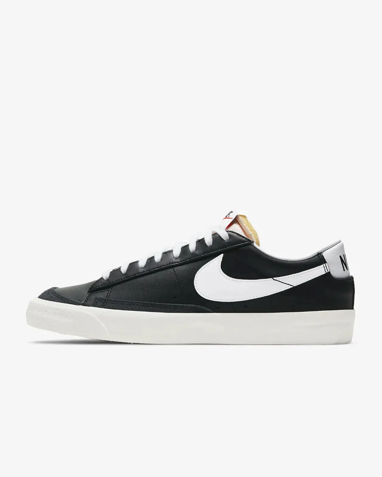 Nike Blazer Low '77 Vintage DA6364-001 Men's Black White Leather Skate Shoes D55