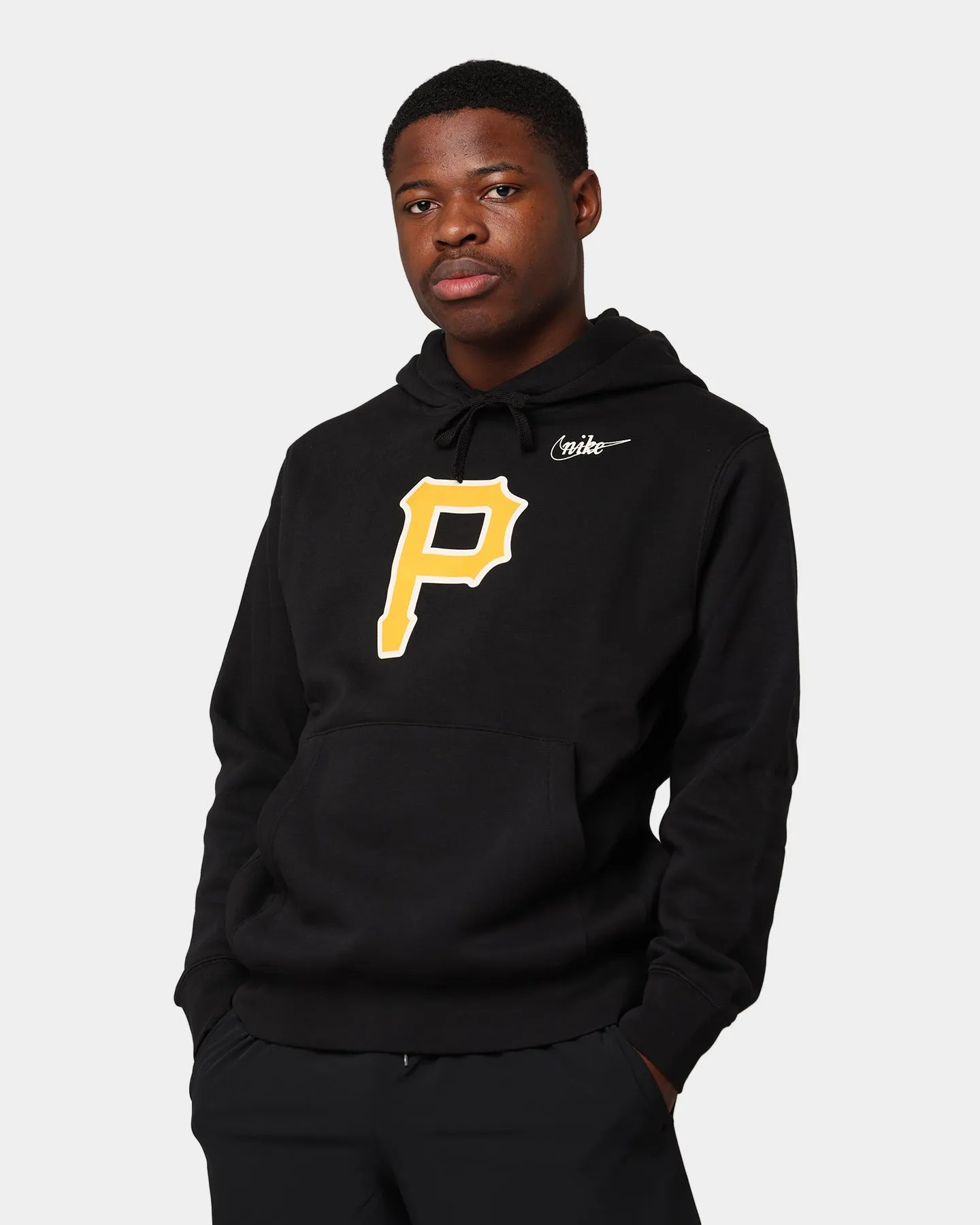 Nike Pittsburgh Pirates Cooperstown Logo Club Pullover Hoodie Black