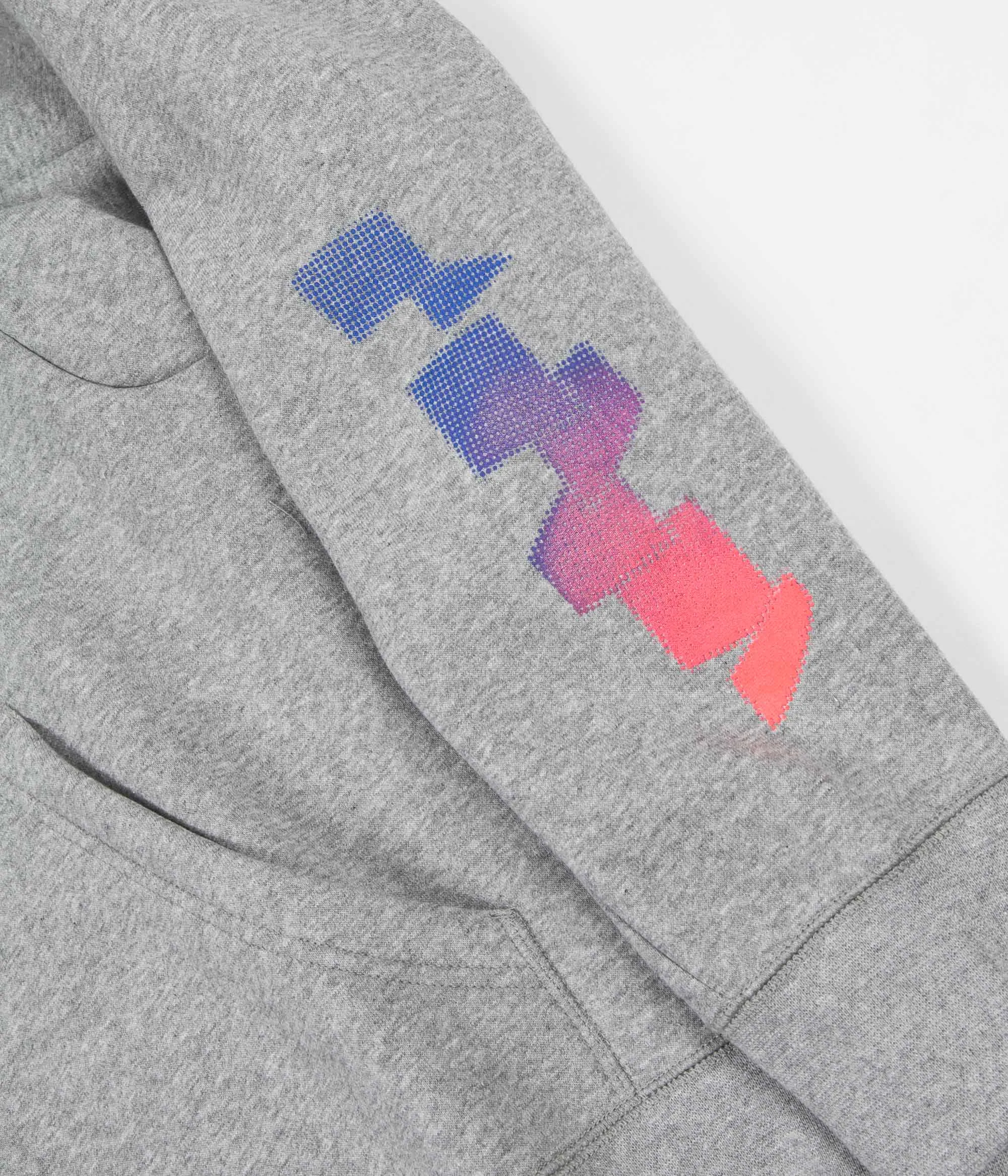 Nike SB Icon GFX Hoodie - Dark Grey Heather / White