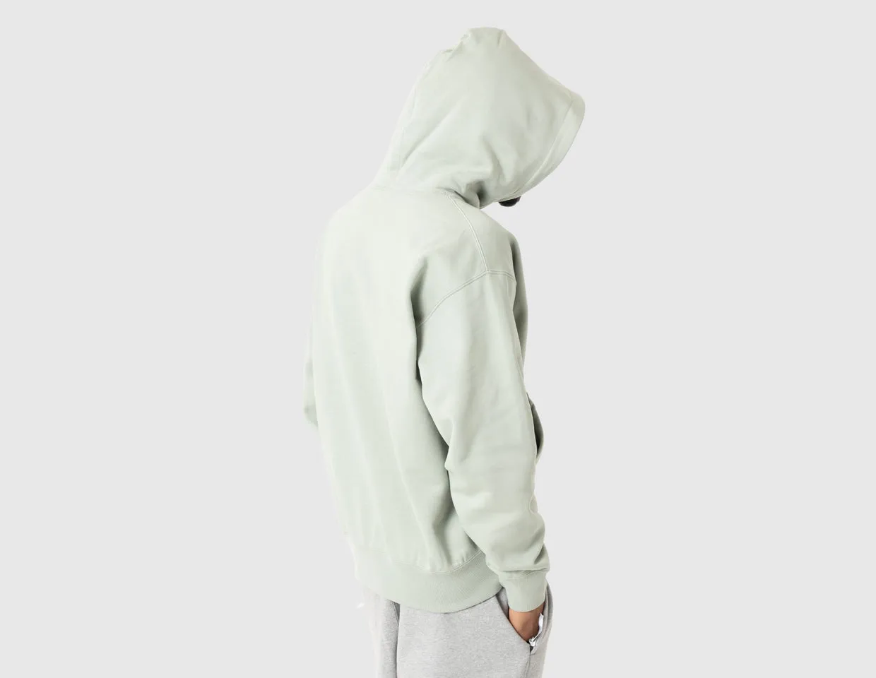 Nike Solo Swoosh Pullover Hoodie Jade Horizon / White