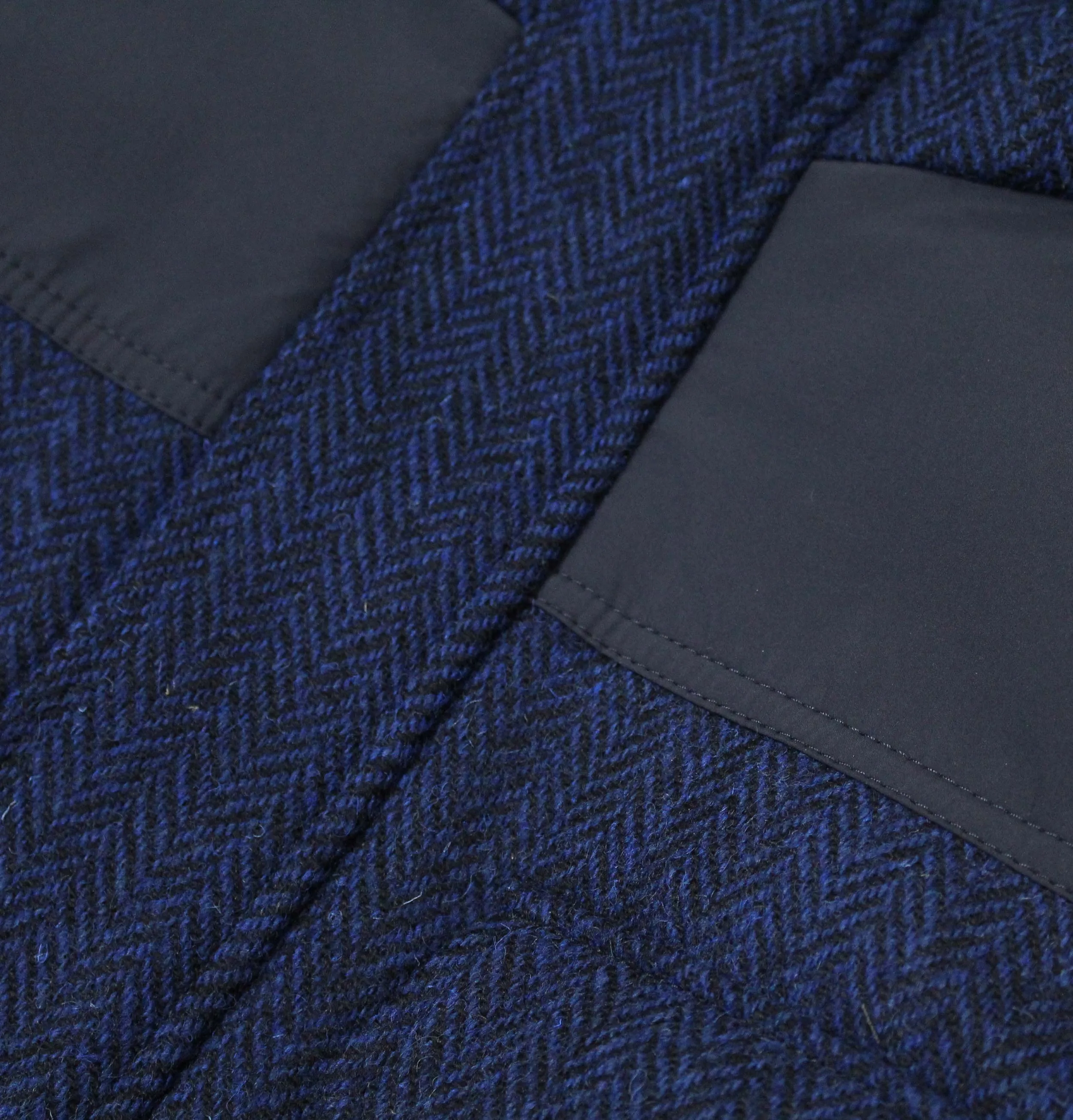 Norse Projects Harris Tweed Nunk Cambric Jacket – Dark Navy