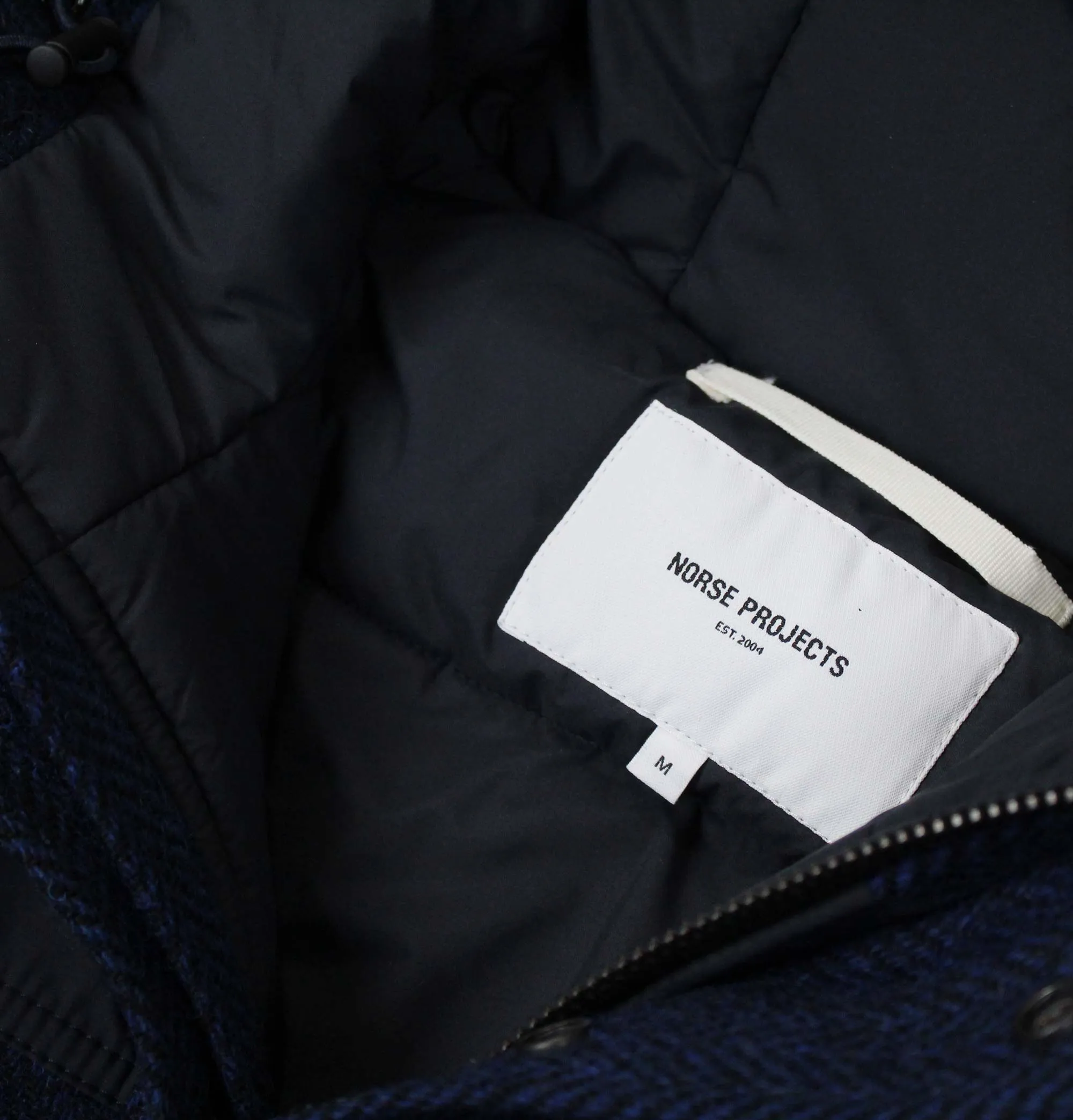 Norse Projects Harris Tweed Nunk Cambric Jacket – Dark Navy