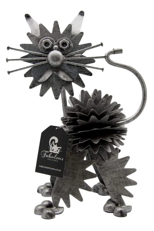 Nuts & Bolts Metal Cat Ornament