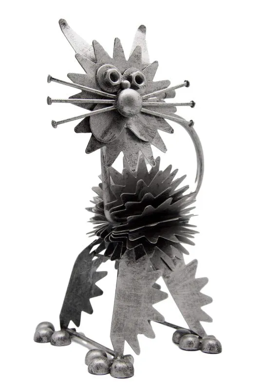 Nuts & Bolts Metal Cat Ornament