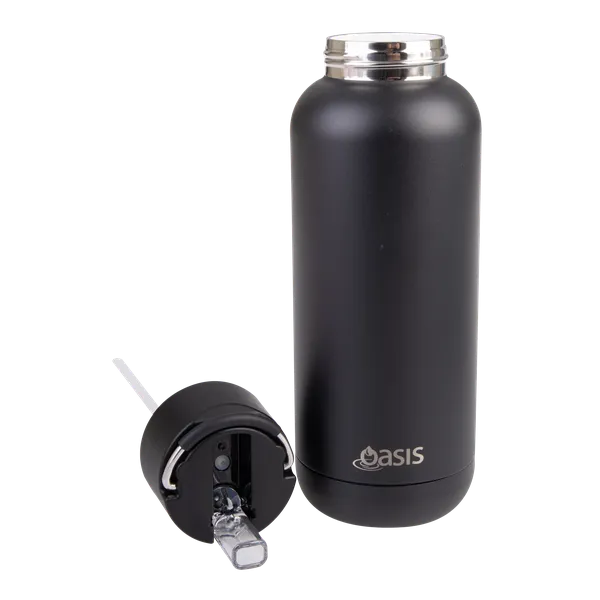 Oasis MODA Insulated Drink Bottle 1L - Black