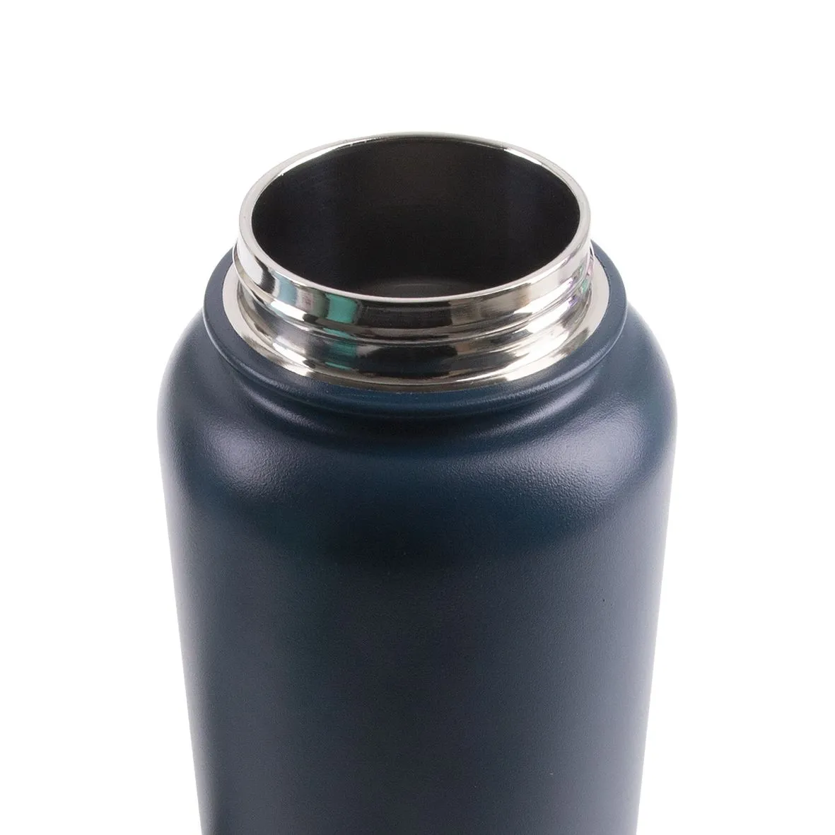 Oasis Stainless Steel Double Wall Insulated "Challenger" Sports Bottle Screw Cap 1.1L - Navy