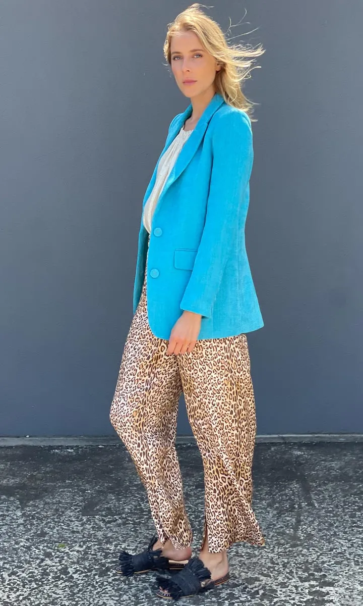 Ocean Blue Turquoise Blazer