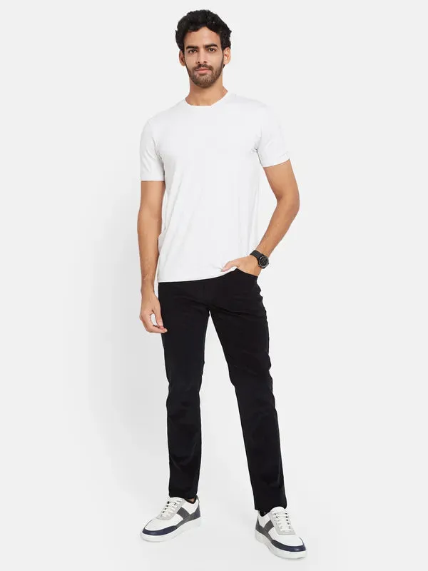 Octave Men Navy Blue Chinos Trousers