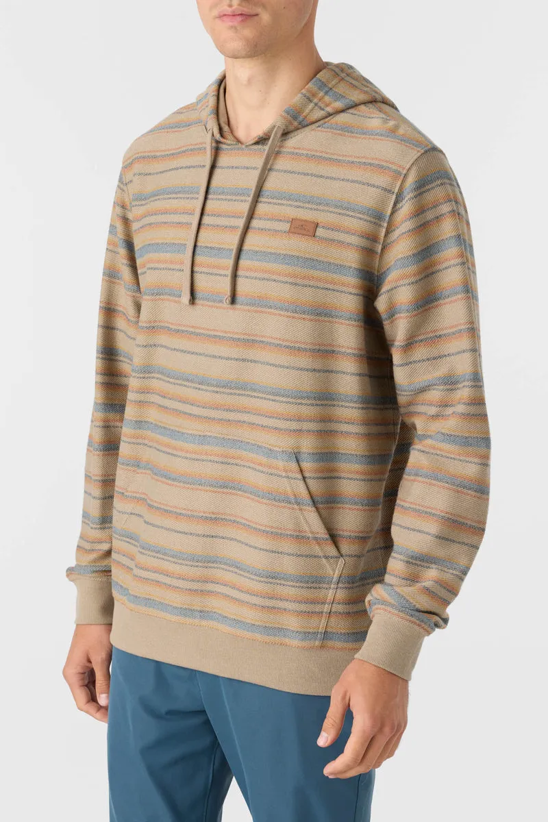 O'Neill Bavaro Stripe Pullover Sweatshirt-Khaki