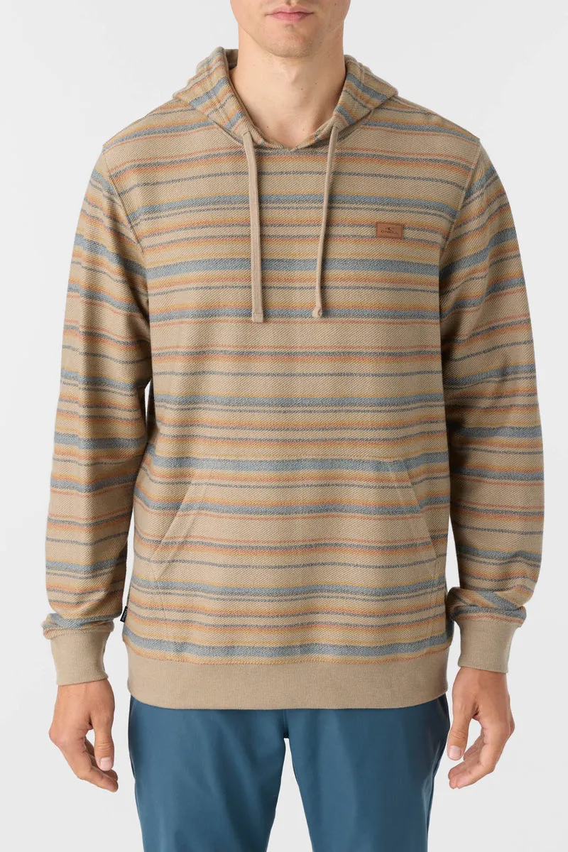 O'Neill Bavaro Stripe Pullover Sweatshirt-Khaki