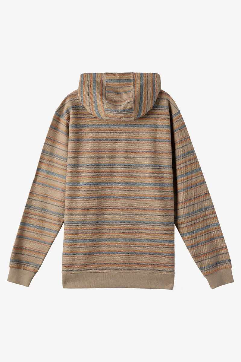 O'Neill Bavaro Stripe Pullover Sweatshirt-Khaki