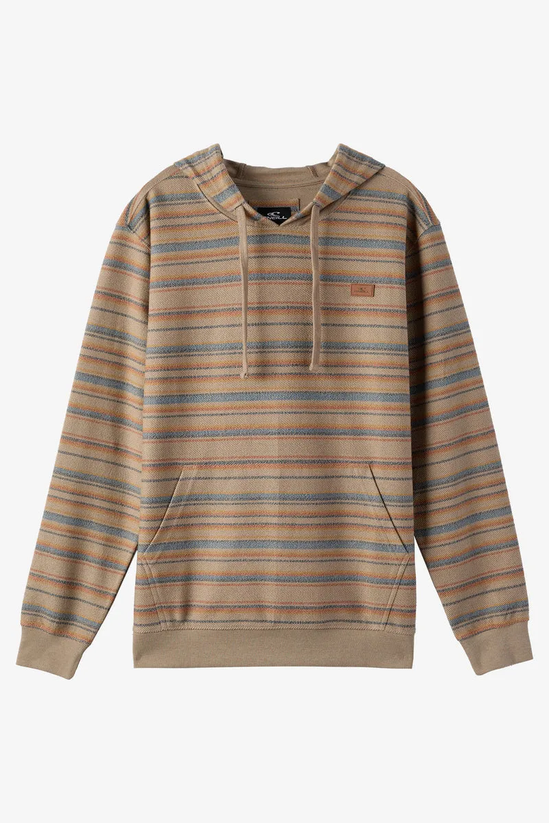 O'Neill Bavaro Stripe Pullover Sweatshirt-Khaki