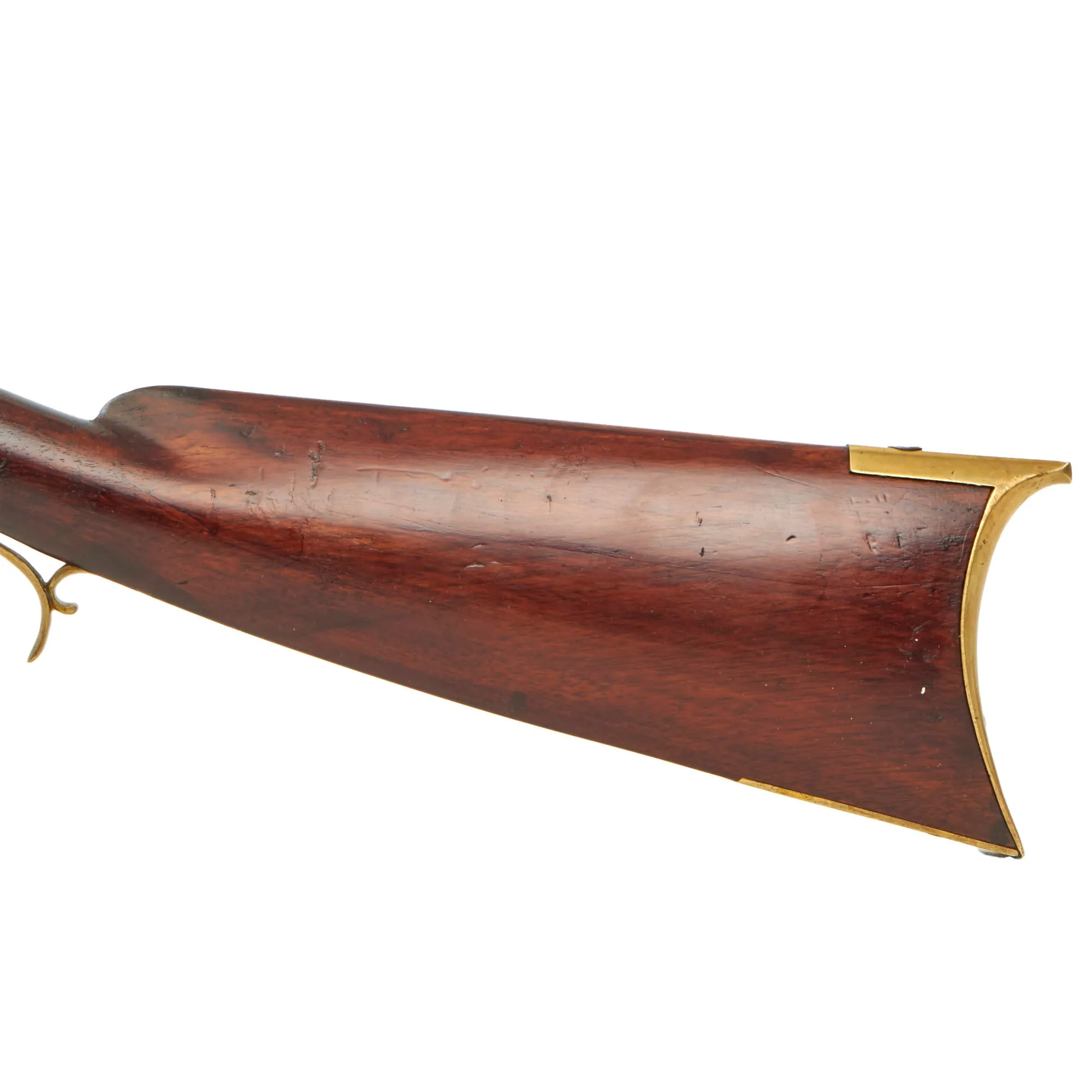 Original U.S. Large Bore Half-Stocked Percussion Hunting Rifle with Set Trigger and Lock by Atkinson - circa 1845