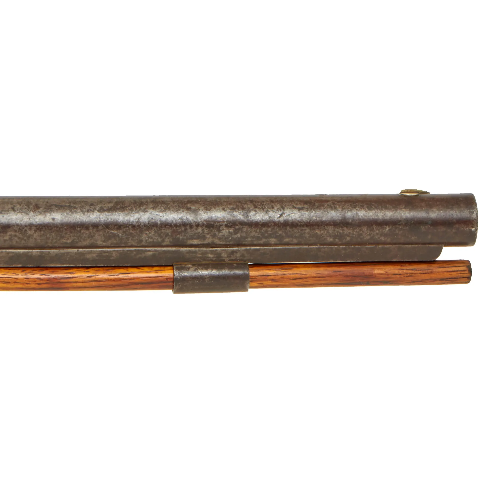 Original U.S. Large Bore Half-Stocked Percussion Hunting Rifle with Set Trigger and Lock by Atkinson - circa 1845