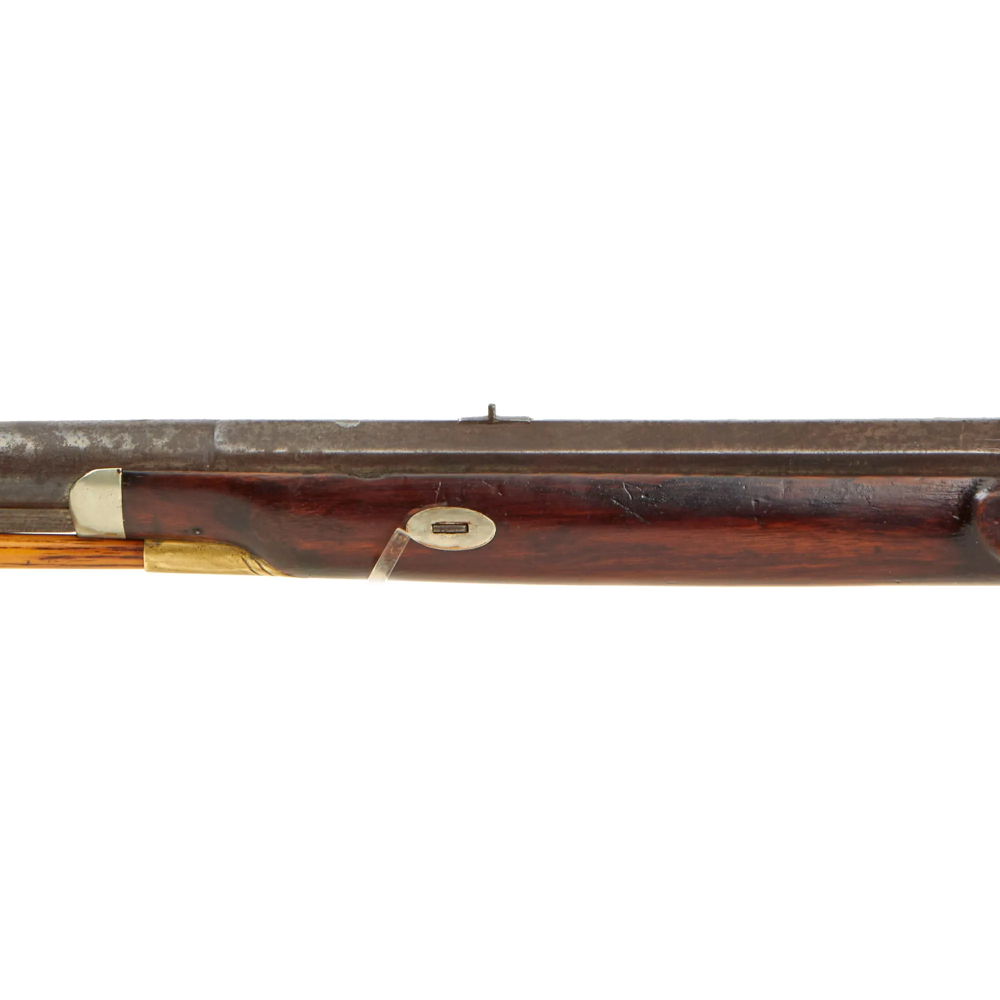 Original U.S. Large Bore Half-Stocked Percussion Hunting Rifle with Set Trigger and Lock by Atkinson - circa 1845