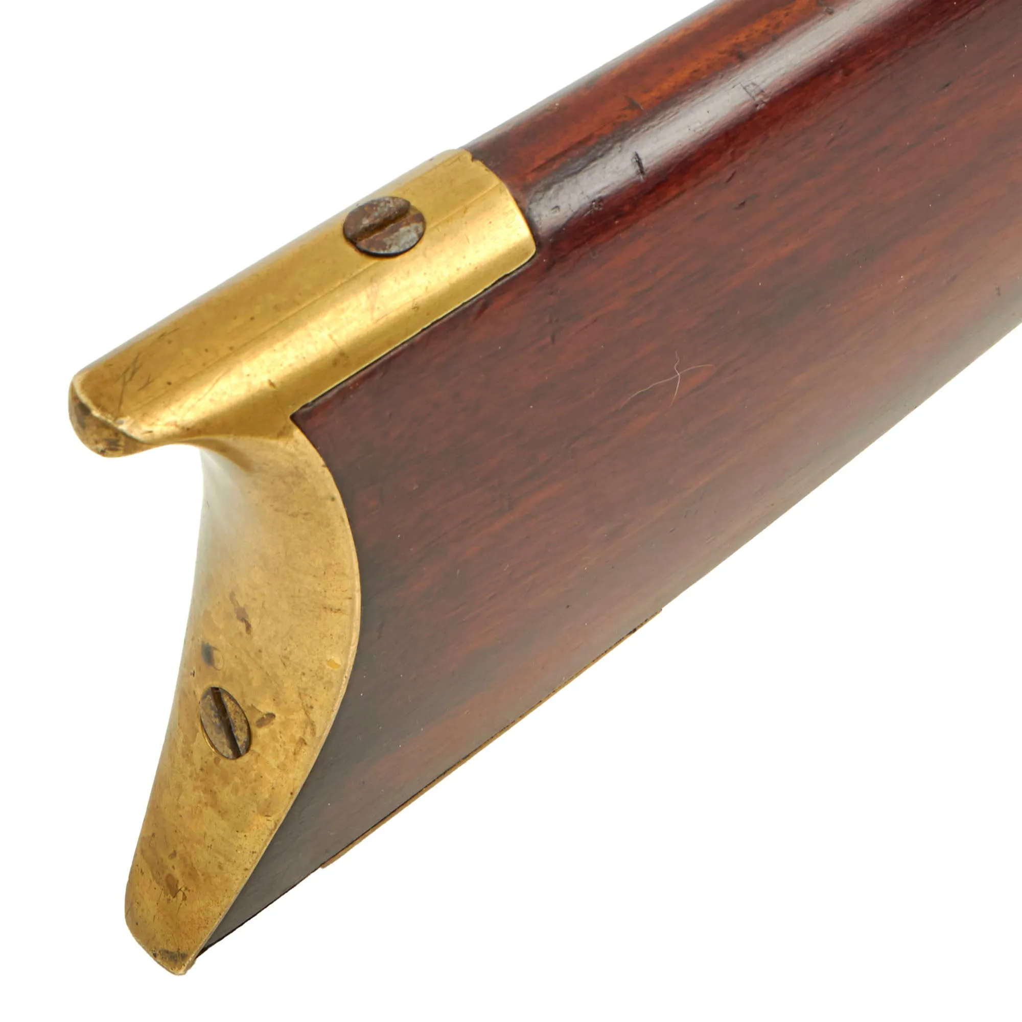 Original U.S. Large Bore Half-Stocked Percussion Hunting Rifle with Set Trigger and Lock by Atkinson - circa 1845