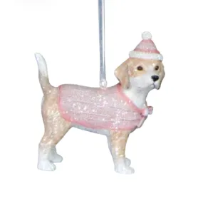 Pastel Resin Beagle Ornament