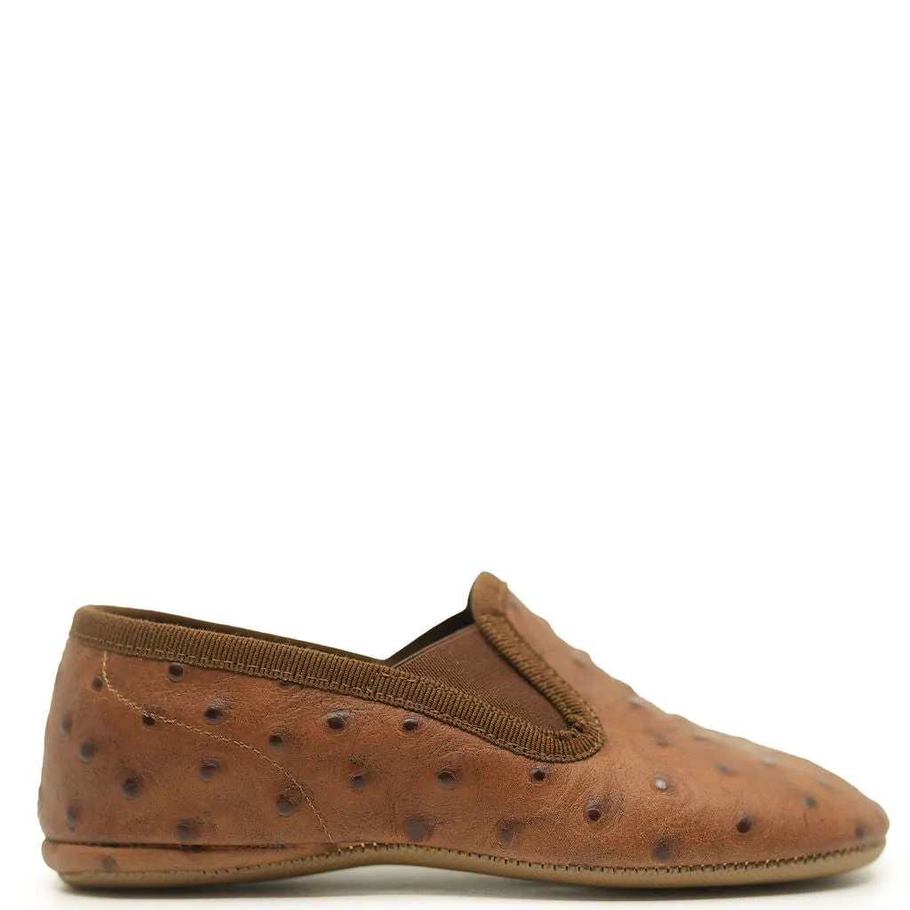 Pepe Luggage Ostrich Slip On Shoe