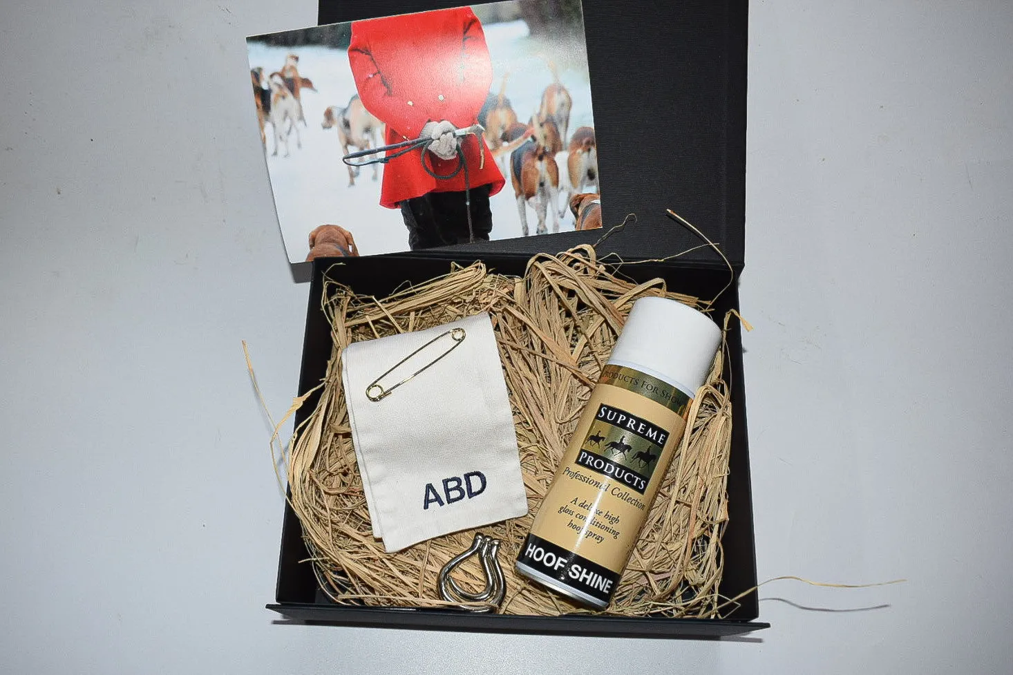 Personlised Hunting Stock & Hoof Spray / Shine Giftbox