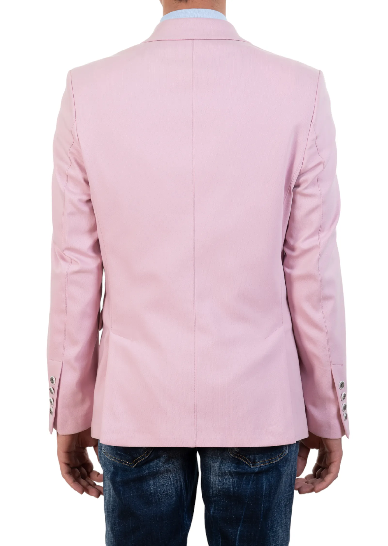 Pink Wide Lapel Performance Blazer