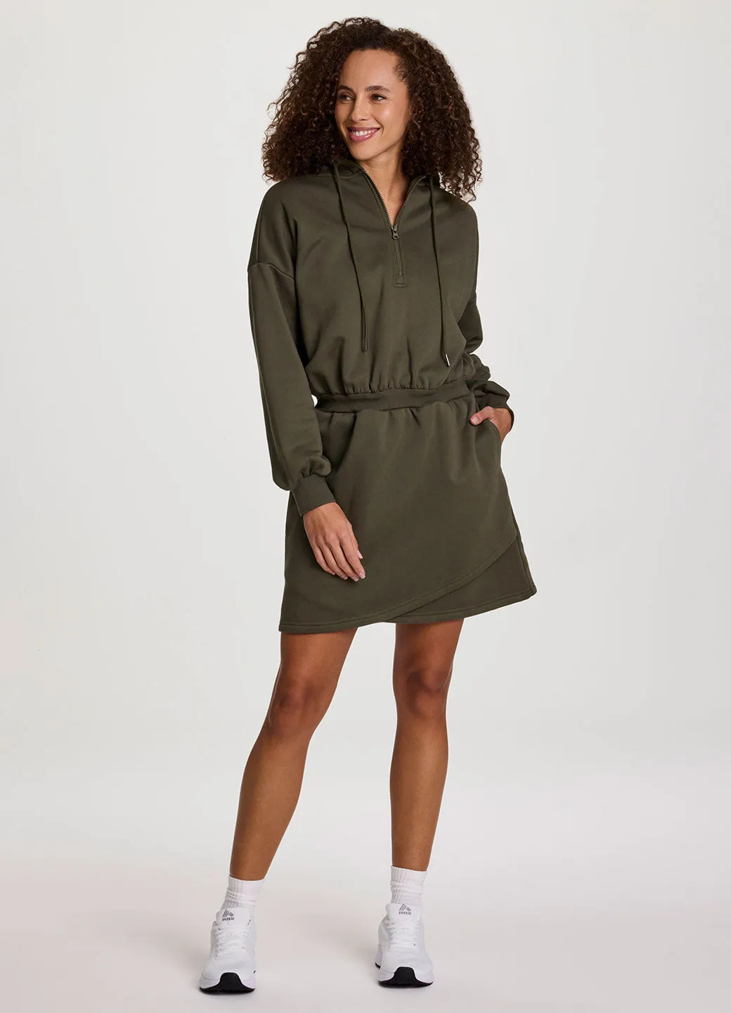 Plus Everyday Fleece Hoodie Dress