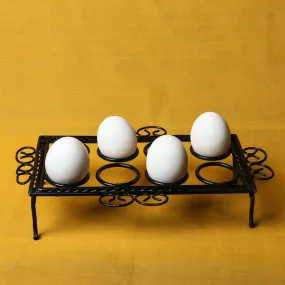 Rectangle - Bastar Tribal Wrought Iron Egg Holder