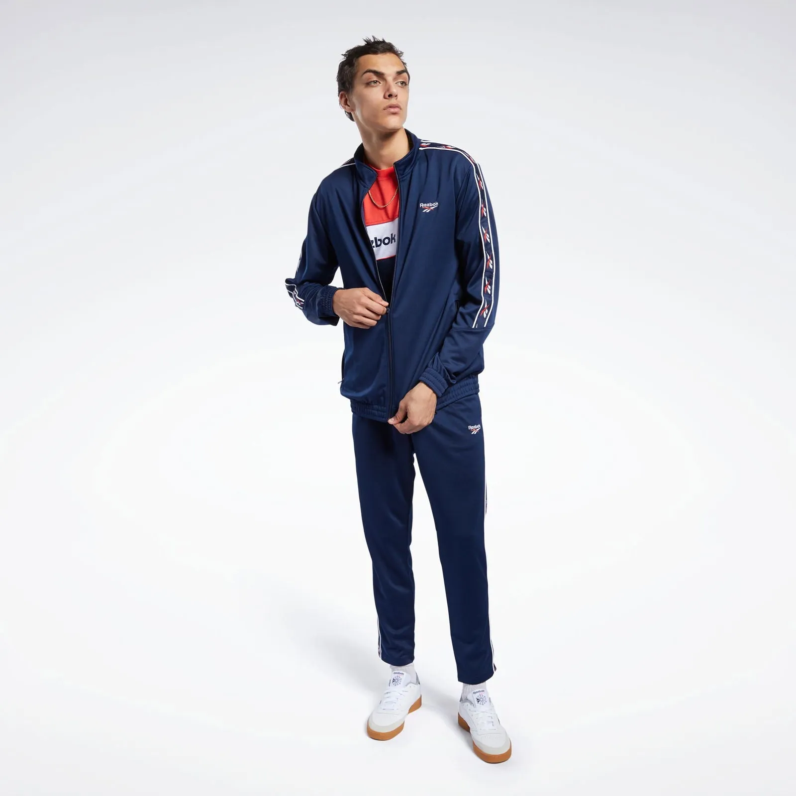 Reebok Classics Vector Tape Track Jacket - Navy