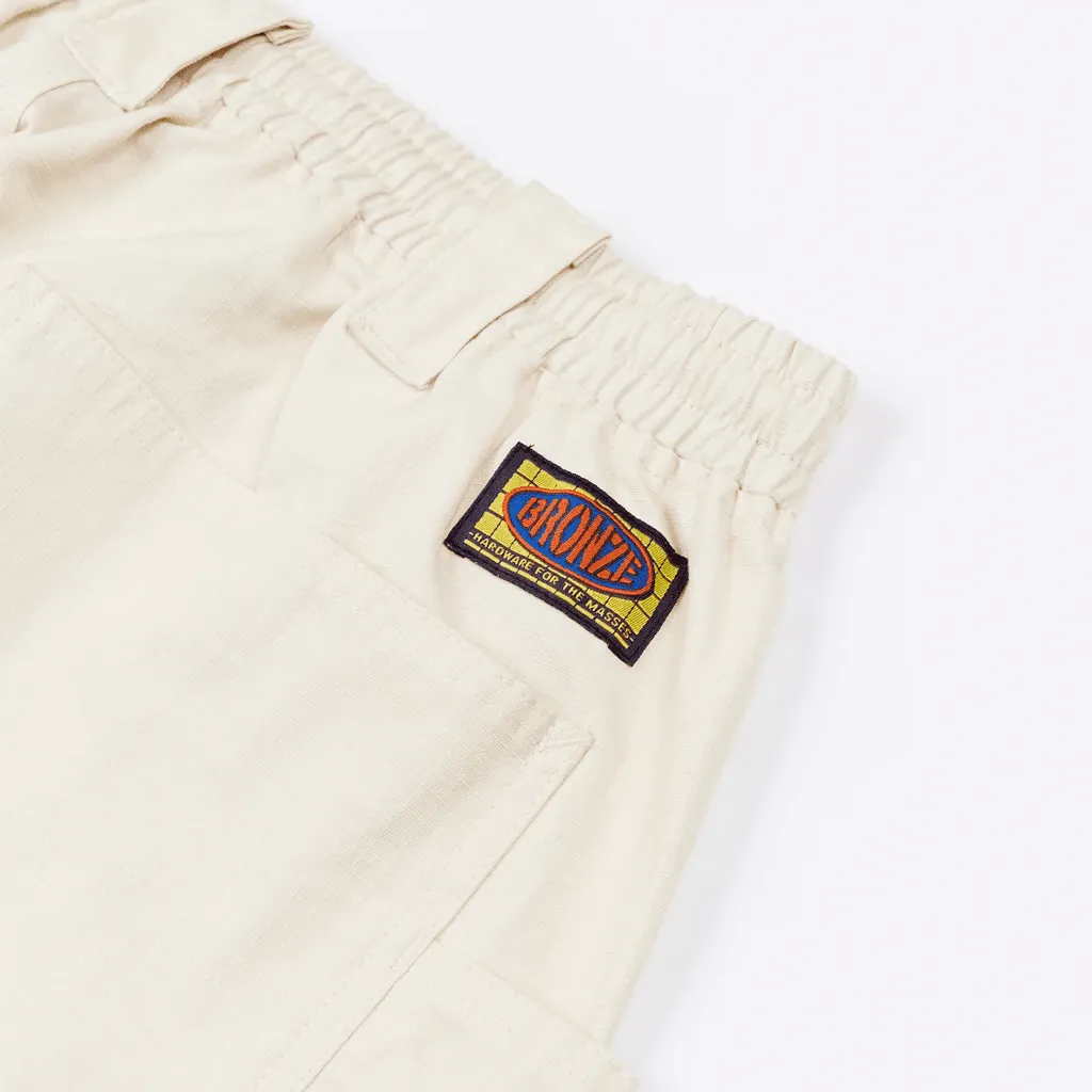 Ripstop carpenter pants - Cream