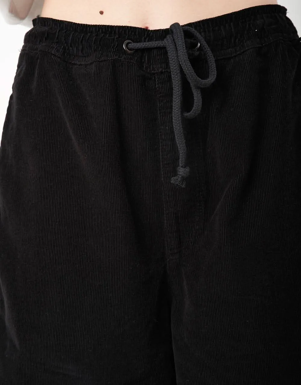 Route One Classic Cord Beach Pants - Black