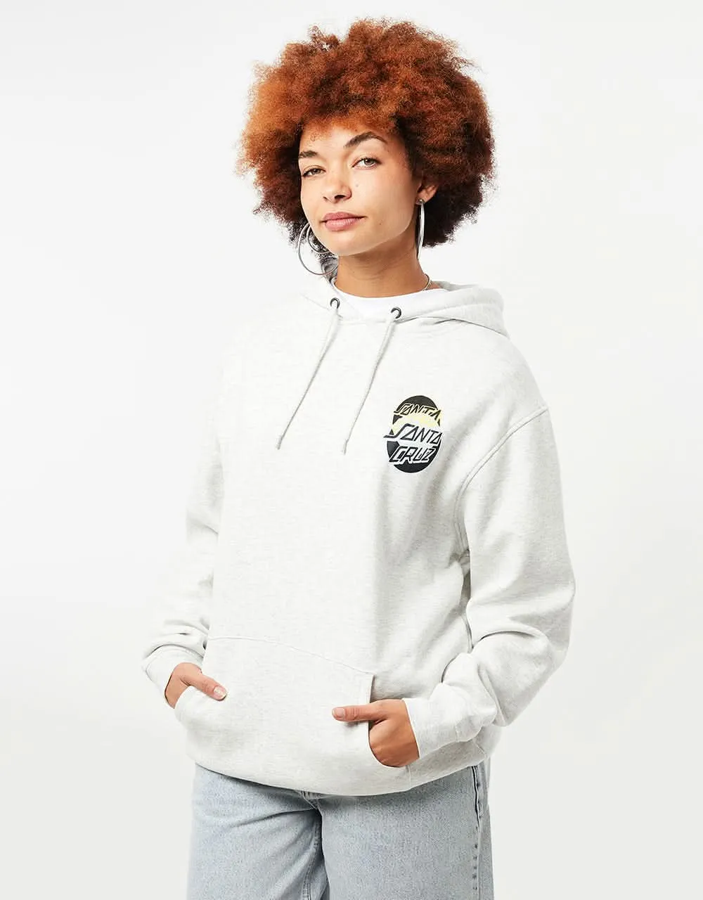 Santa Cruz Dissect Dot Pullover Hoodie - Athletic Heather