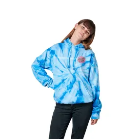 Santa Cruz Other Dot P/O Hooded Womens Sweatshirt, Spider Baby Blue