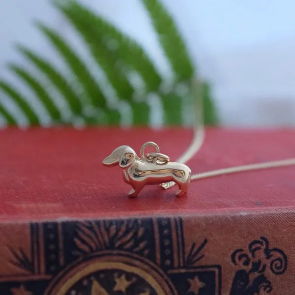 Solid Gold Dachshund Charm By Joy Everley