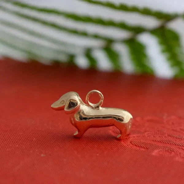 Solid Gold Dachshund Charm By Joy Everley